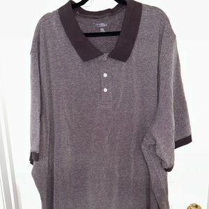 Men’s lightly worn polo collar shirt size 5XL plum color
